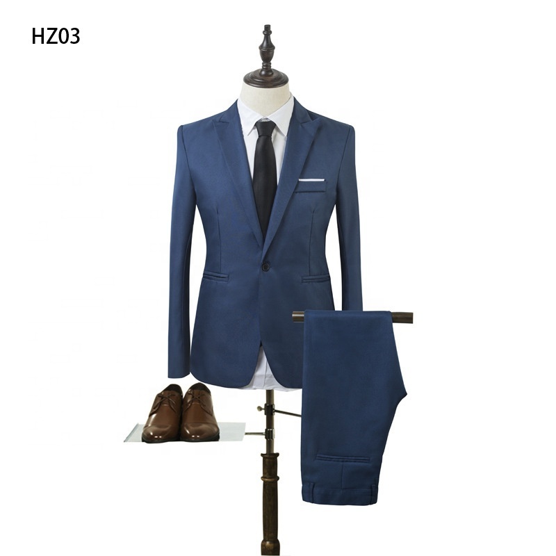 Jancember HZ03 Groom Men Latest Designer 2 Pieces Wedding Dress Suits