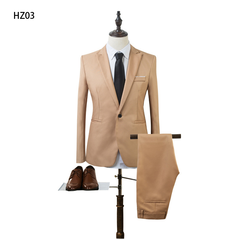 Jancember HZ03 Groom Men Latest Designer 2 Pieces Wedding Dress Suits