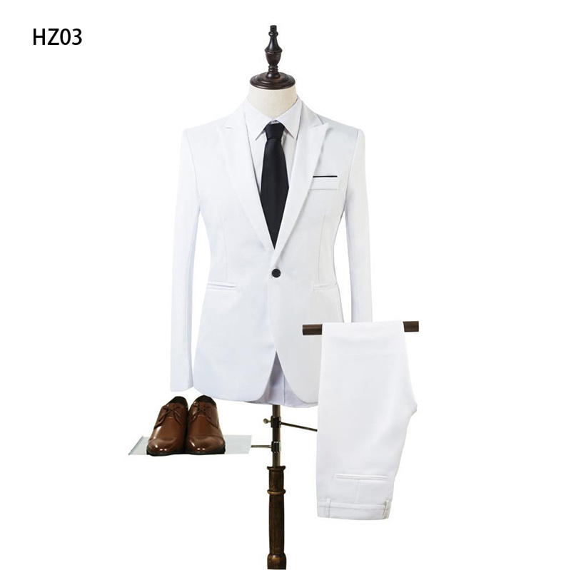 Jancember HZ03 Groom Men Latest Designer 2 Pieces Wedding Dress Suits