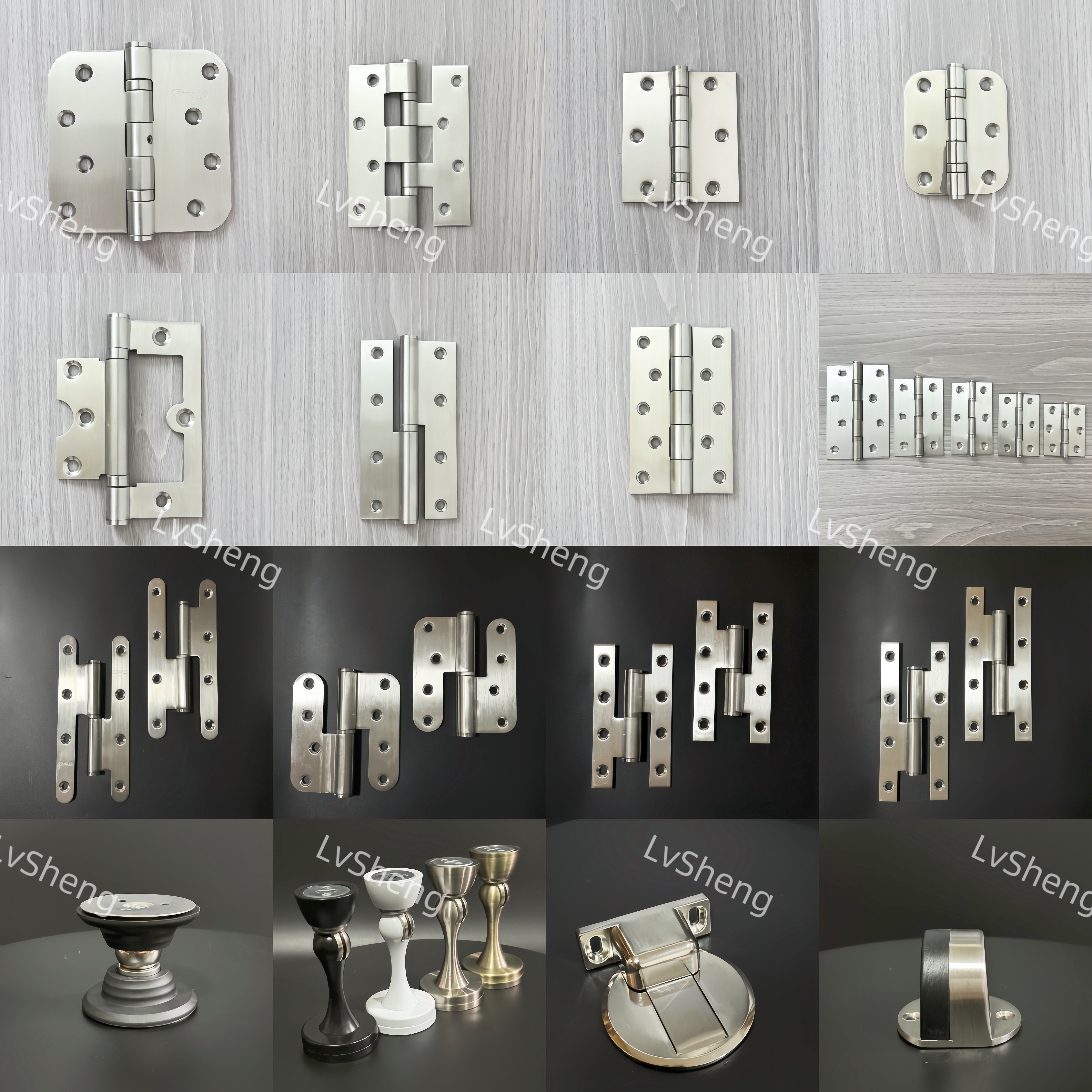 LvSheng 304 Stainless Steel iron metal window spring door hinge flush engsel pintu door hinge