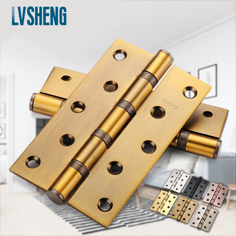 LvSheng 304 Stainless Steel iron metal window spring door hinge flush engsel pintu door hinge