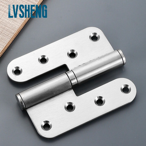 Stainless steel L type Door hinge lift off Detachable Slip door hinge For Double Swing Door