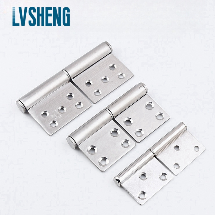 Factory Wholesale Removable door hinge detachable loose pin hinge swinging butt flag door hinges for wooden door