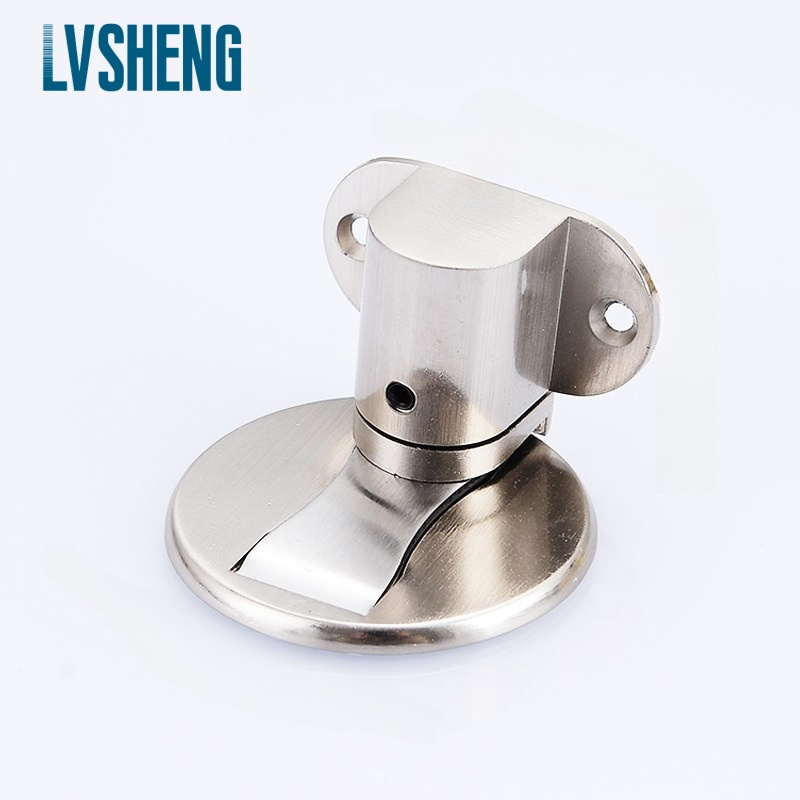 Adhesive Magnetic Door Stopper Wall Stainless Steel 201 Ground suction Heavy Duty No Drill Door Stopper For Bottom Of Door