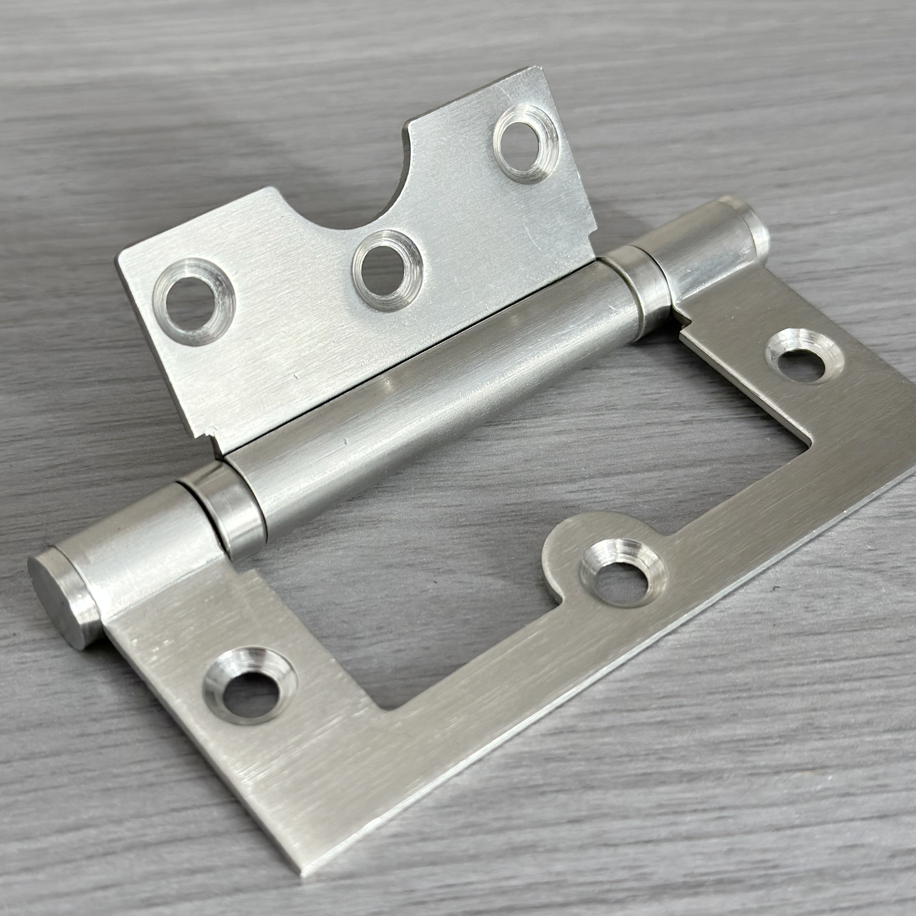 LvSheng 4 Inch High quality Stainless steel Non-mortise Double Ball Bearing Butterfly Hinges 360 Degree rotate For Interior Door