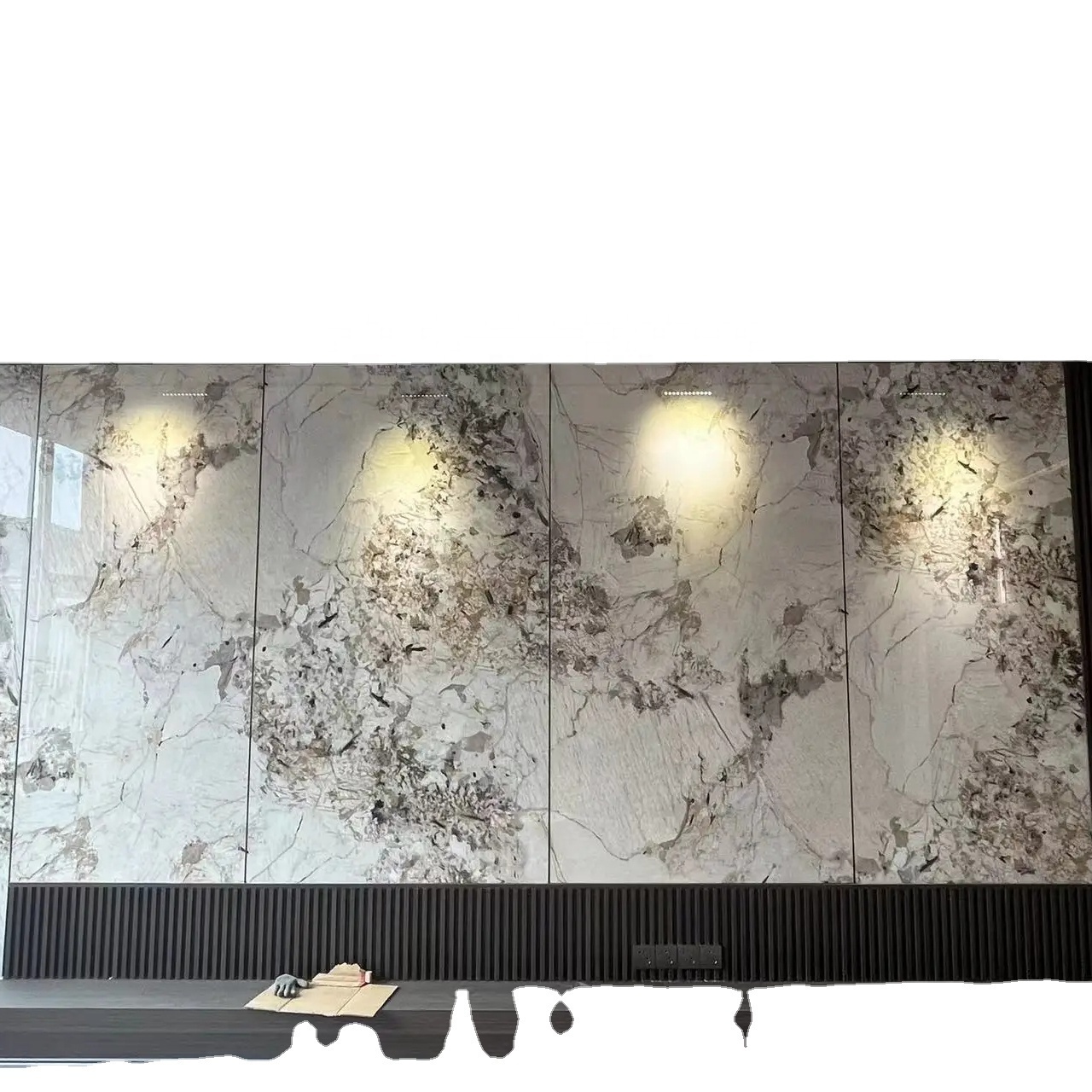 New Decorative Material PET bamboo charcoal co extruded wood veneer wall panel for commercial and home decoration