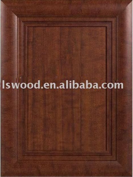 PVC surface  CNC made  mdf Cabinet Door for Kitchen or Furniture Cabinets