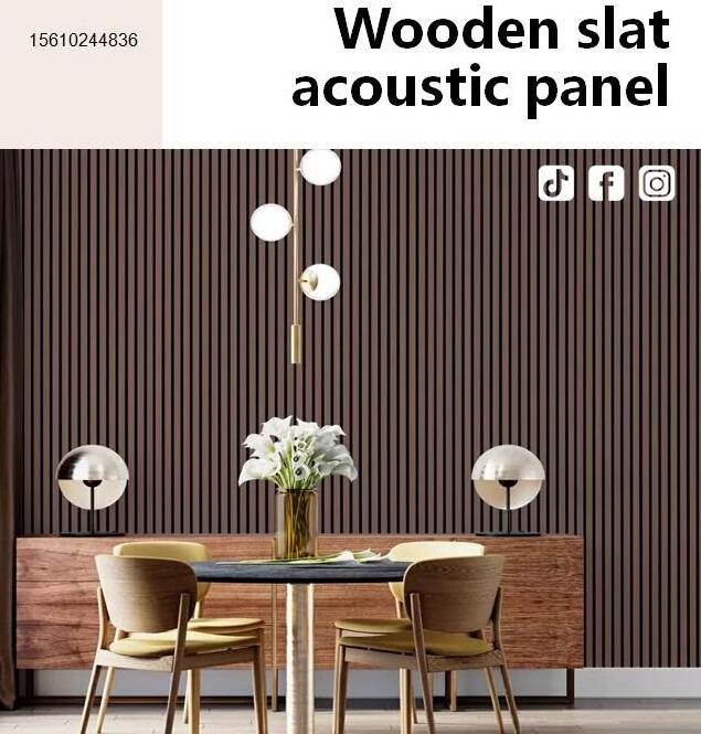 3D Acoustic Panel MDF Nature White Oak Wood Veneer Or Technical Wood Veneer Slat Acoustic Panel With Polyester