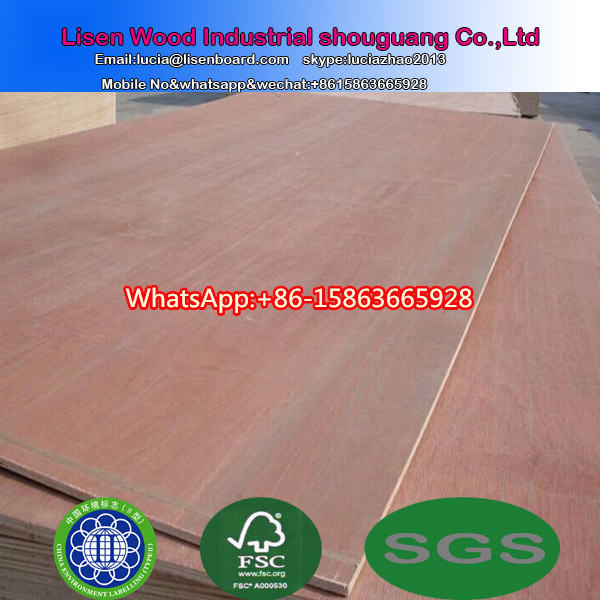 Okoume/bintangor playwood red color 4x8 packing plywood laminated wood for sale