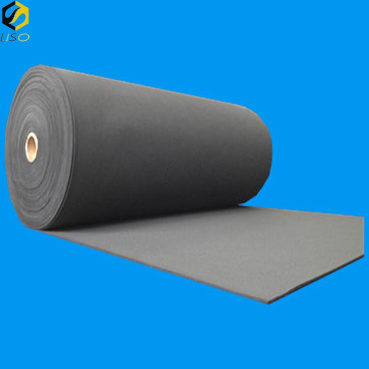 New design electrode conductive activated fiber black carbon battery insulation graphite felt for sale with good conductivity