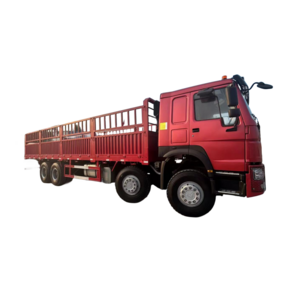 truck price used howo Fence cargo truck 6X4 heavy duty 420hp stake cargo lorry transportation truck