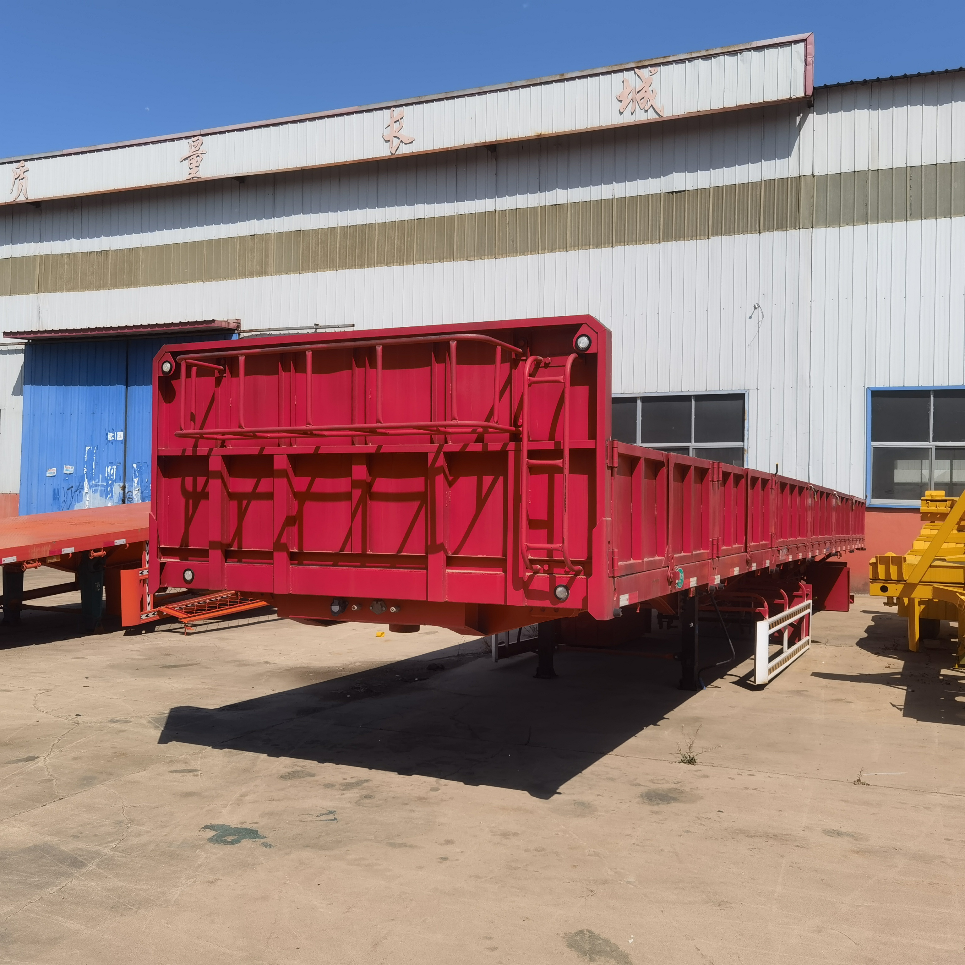 13m Flatbed Truck Flat Bed Trailer for Sale Heavy Duty 3 Axles 40ft Semi-trailer