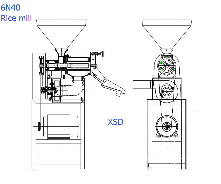 Small rice mill home use rice grinder for home use