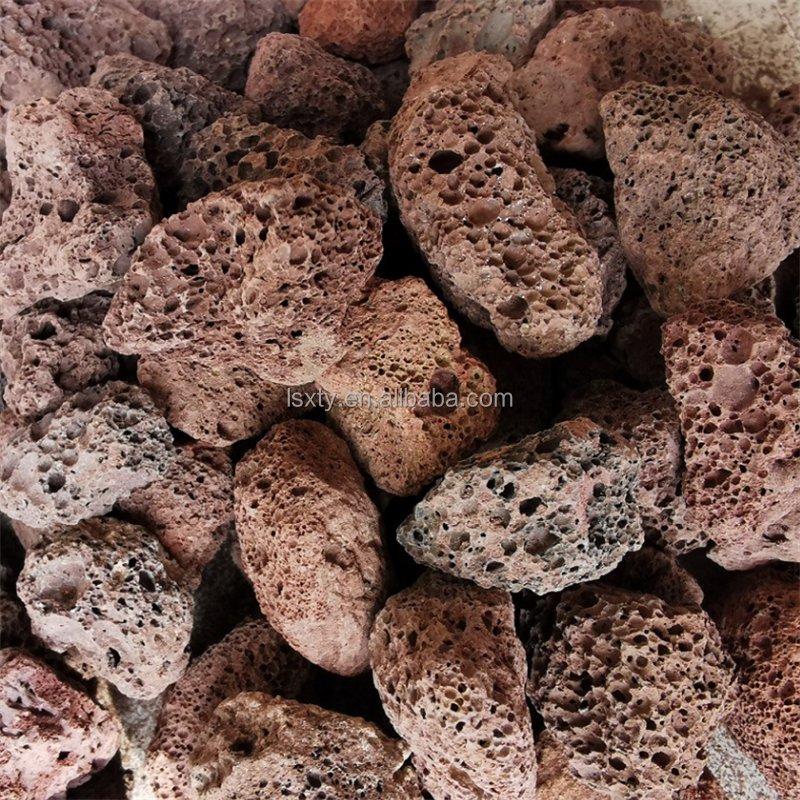 Natural Volcan Lava Rock for Aquariums Basalt Stone Ball Round Shape Volcanic Stones Pumice for Scent Diffuser Aromatherapy