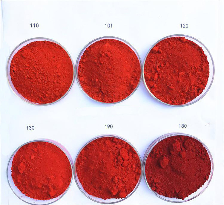 Factory-Supplied Iron Oxide Red Pigment Colour Powder Fe2o3 with 101/110/120/138/190 Varieties for Coating and Leather Pigments