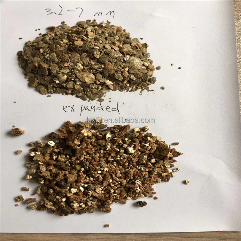 Wholesale Bulk Crude Expand Times 7-11 times Gold Raw Vermiculite