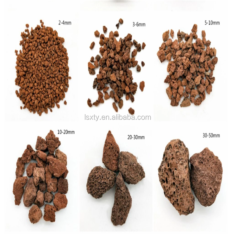 China Factory Selling Black Volcanic stone Red Lava Rock White Pumice stone for Horiculture