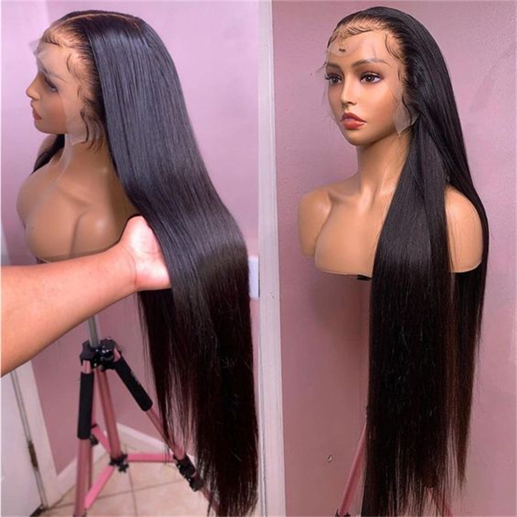 Wholesale Straight Brazilian Hair HD Lace Wigs Full Frontal Lace Wig with Baby Hair Virgin Human Hair Wigs for Black Women