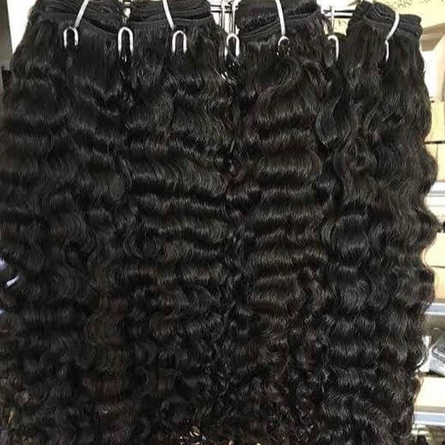 Raw Indian Curly Hair Bundles Unprocessed Virgin Human Hair Extensions Wholesale Cuticle Aligned Raw Indian Hair Weft Vendor