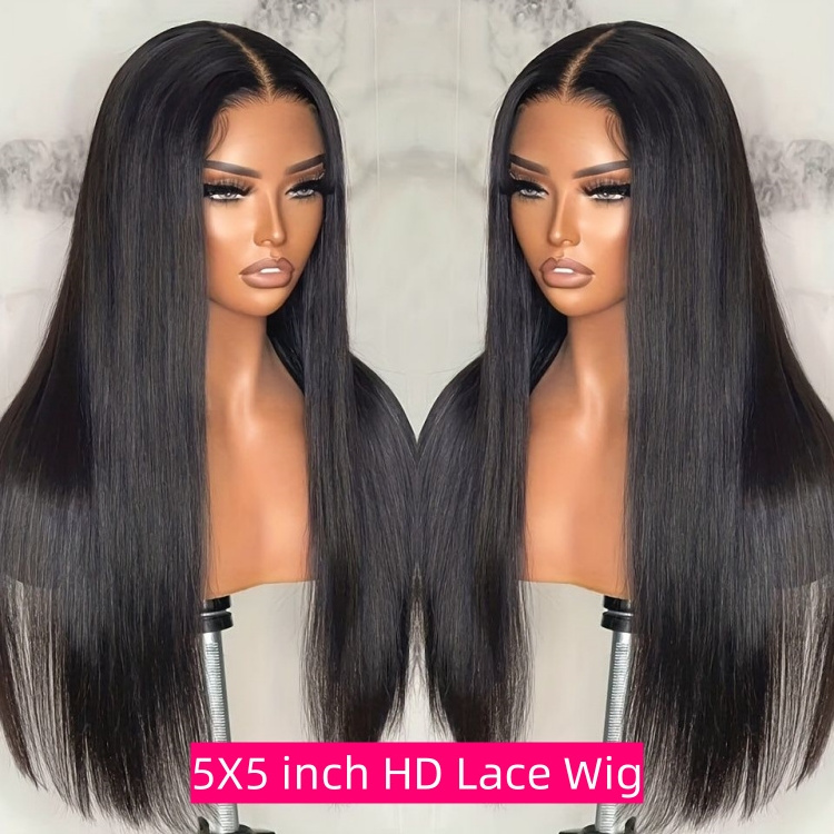 Wholesale Straight Brazilian Hair HD Lace Wigs Full Frontal Lace Wig with Baby Hair Virgin Human Hair Wigs for Black Women