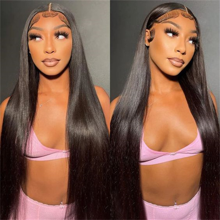 Wholesale Straight Brazilian Hair HD Lace Wigs Full Frontal Lace Wig with Baby Hair Virgin Human Hair Wigs for Black Women