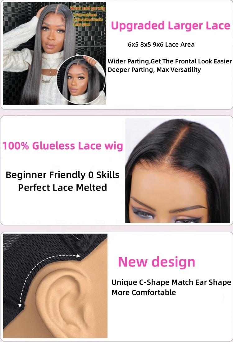 Cheap Wholesale Wigs Raw Virgin Natural Human Hair Lace Front Wigs For Black Women Pre Pluck Hd Lace Frontal Wigs Human Hair