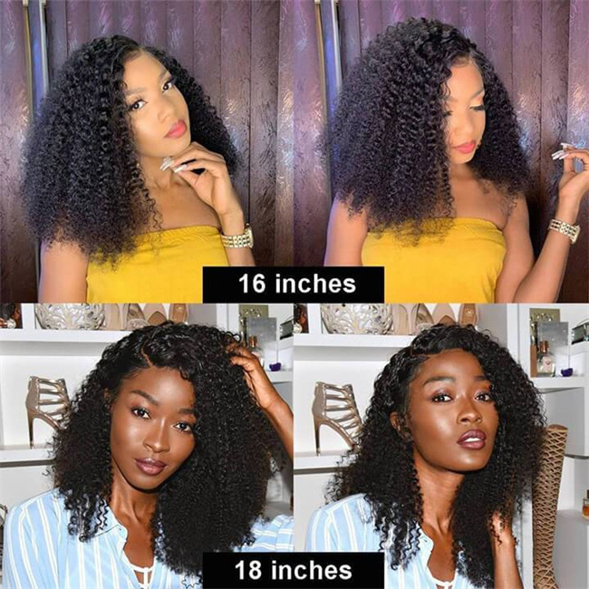 Mongolian Afro kinky Curly Wigs Brazilian Human Hair Kinky Bob Wig Film Transparent HD Swiss Lace Frontal Wigs For Black Women