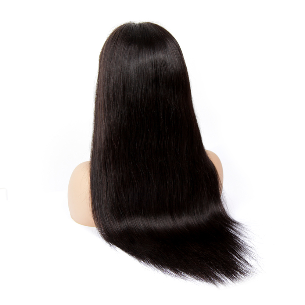 Silky Straight Unprocessed Brazilian Human Hair Full Lace Wig, Buy Human Hair Wigs Online Asian Women  Wigs with Baby hair