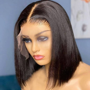 Wholesale Peruvian Short Bob Glueless Wigs Human Hair Lace Front Wigs For Black Women Straight Hd Lace Frontal Wigs Human Hair