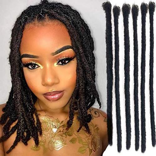 Lsybeauty 100% Dread Lock Braid Afro Dreadlocks Extension Human Hair - 20'' Natural 12'' Customized Brazilian Hair 8A 10A 12A