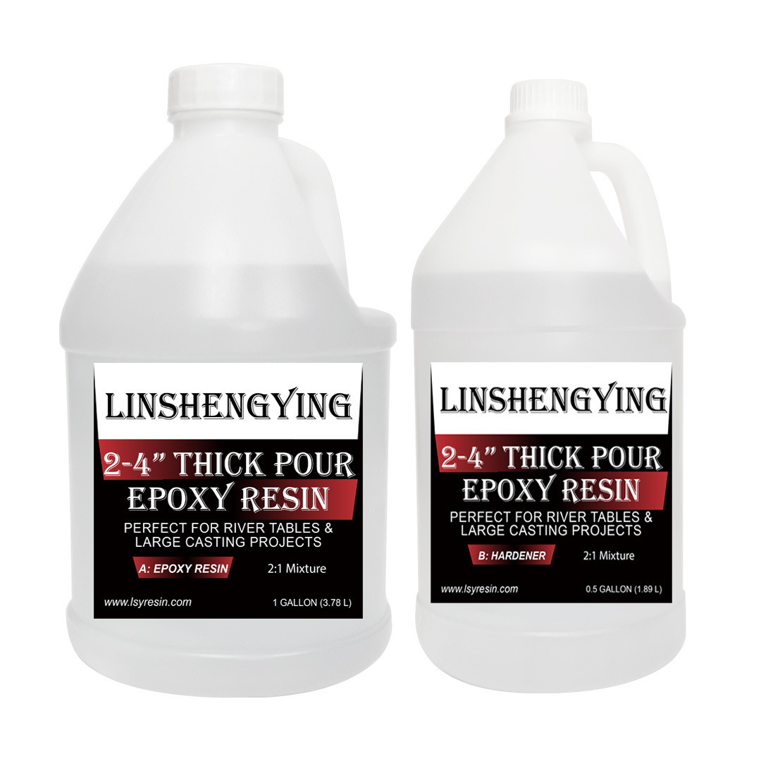 LSY 2:1 Deep Pour Casting & Art Epoxy Resin for River Tables Deep Pour Casting Molding Jewelry, Crafting 1.5 Gallon Kit