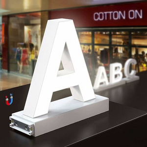 5 Inch Led Letters Signs  Magnetic Alphabet Light Quickly Mixed Commercial Adjustable Lightness DIY Letters  for Business Store