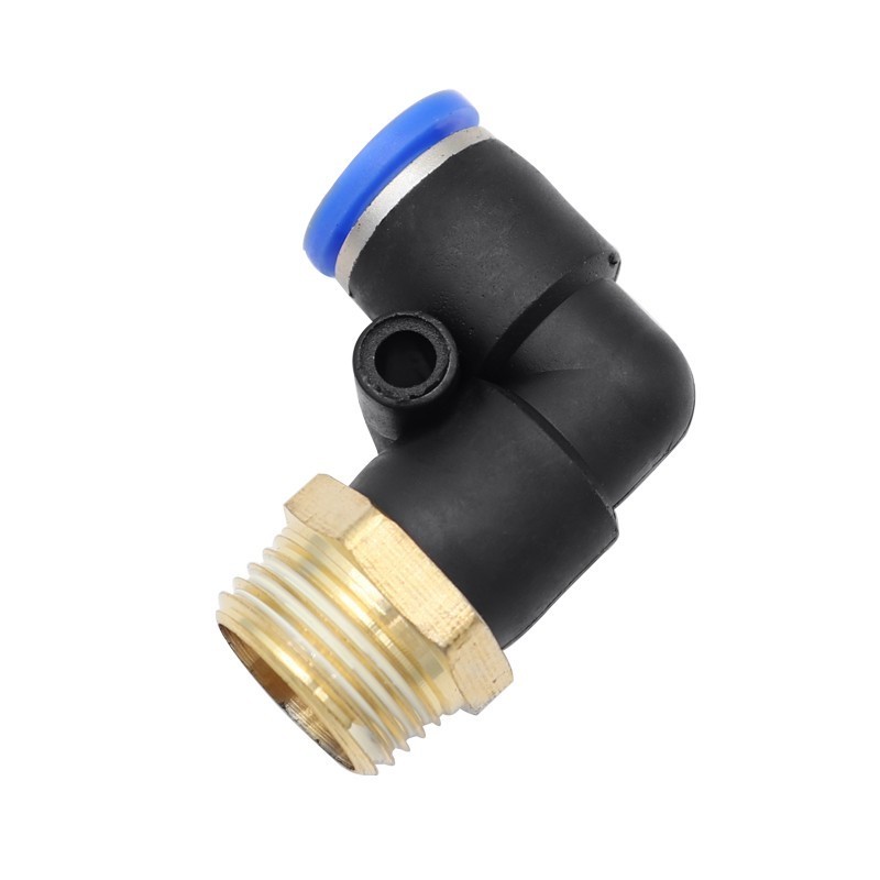 PL series Pipe Fittings Plastic Elbow Tube Connector PL8-02 90 Elbow One Touch Quick Push in Pneumatic Fitting