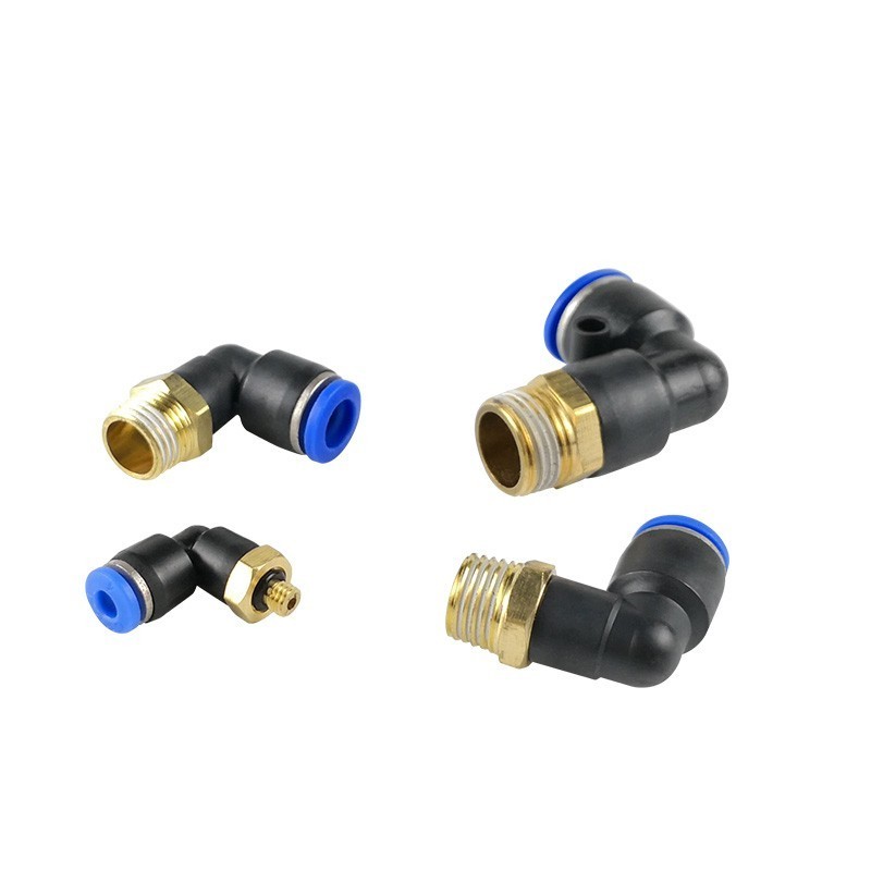 PL series Pipe Fittings Plastic Elbow Tube Connector PL8-02 90 Elbow One Touch Quick Push in Pneumatic Fitting