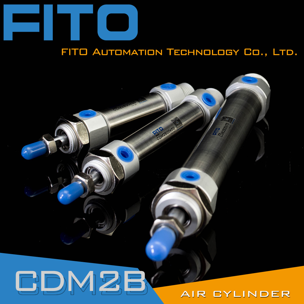 Cdm2b Cm2b/Cdm2b16/20/25/32/40-25/50/75/100/125/150/175/200/300 SMC Type Cdm2b Series Double Acting Mini Round Pneumatic