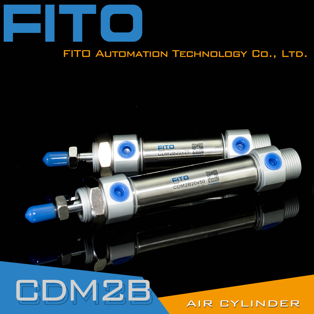 Cdm2b Cm2b/Cdm2b16/20/25/32/40-25/50/75/100/125/150/175/200/300 SMC Type Cdm2b Series Double Acting Mini Round Pneumatic