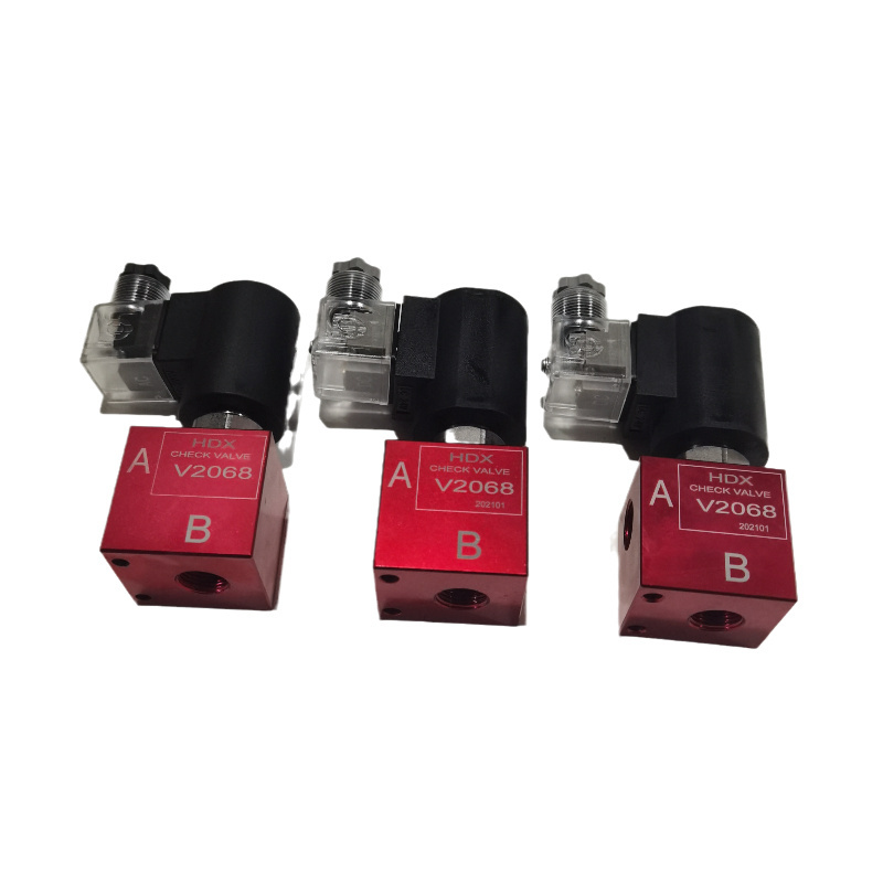 Hydraulic thread solenoid valve cartridge type V2068 pressure holding valve pressure relief check valve DC24