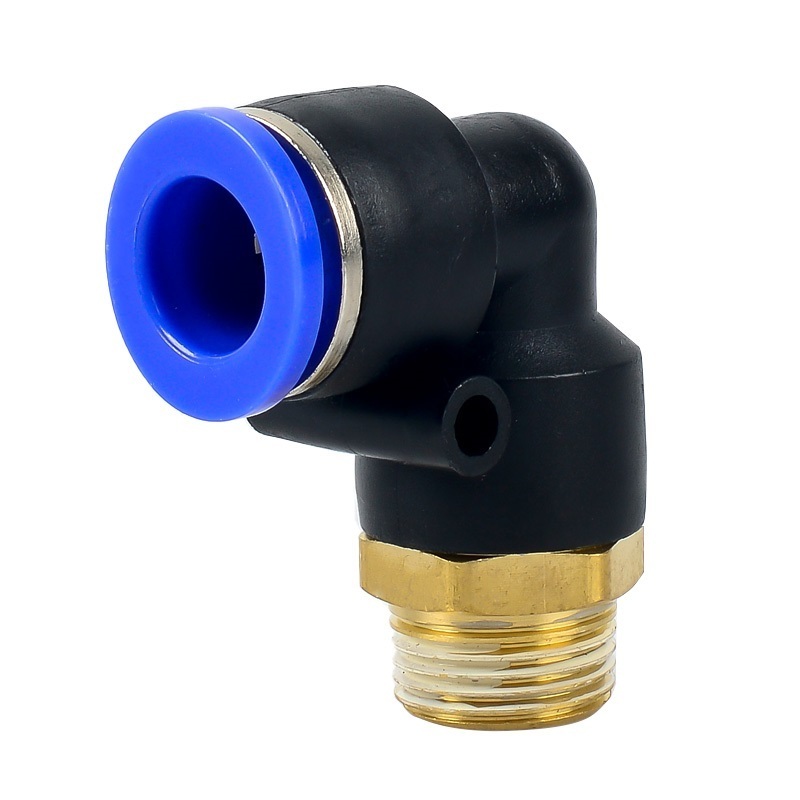 PL series Pipe Fittings Plastic Elbow Tube Connector PL8-02 90 Elbow One Touch Quick Push in Pneumatic Fitting