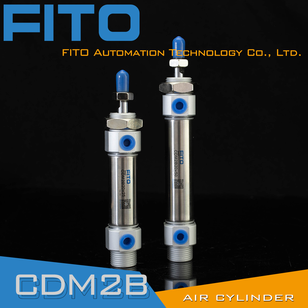 Cdm2b Cm2b/Cdm2b16/20/25/32/40-25/50/75/100/125/150/175/200/300 SMC Type Cdm2b Series Double Acting Mini Round Pneumatic