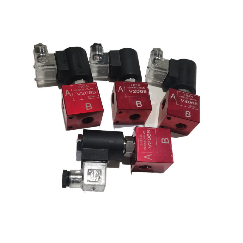 Hydraulic thread solenoid valve cartridge type V2068 pressure holding valve pressure relief check valve DC24