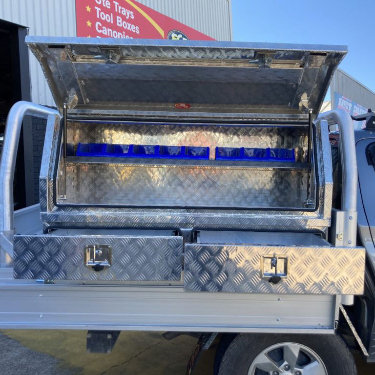 Custom Made Aluminum Ute Tray / Ute Canopy Canopies Tool Box