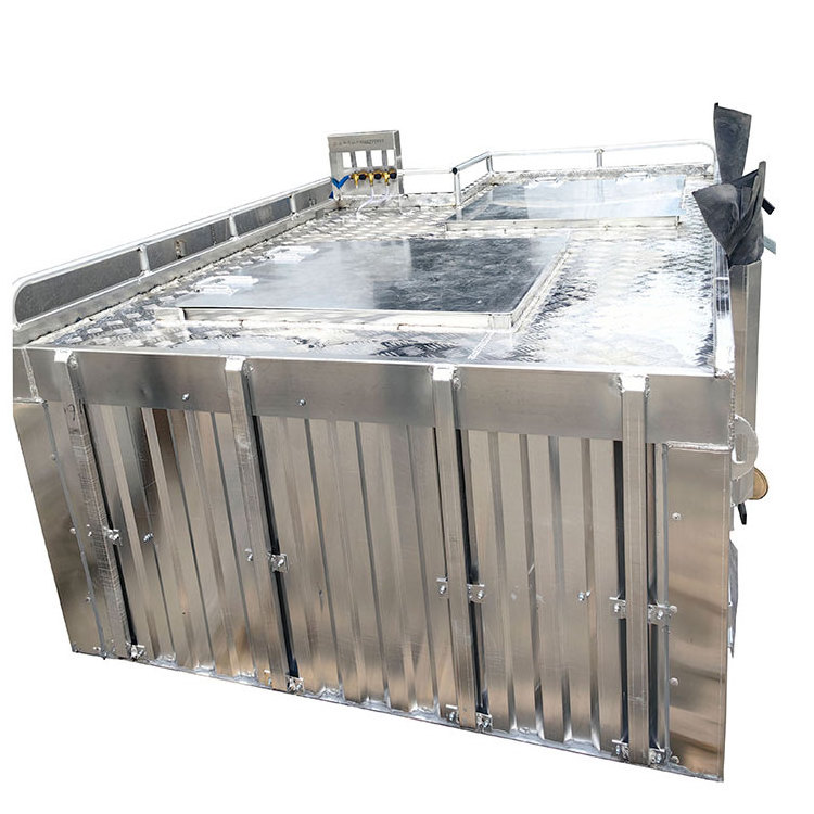 Aluminum Alloy Fish Transport Tanks Live Fish Transport Truck Special Transportation For Tropical Fish