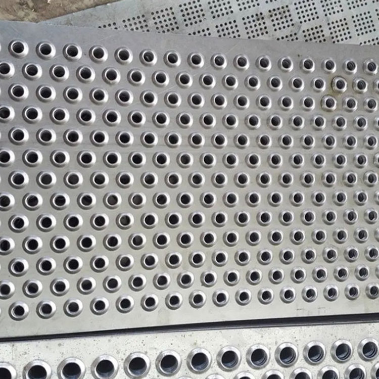 Anti-Skid Plate Railing Embossed Sheet Metal Steel Round Hole Grip Strut Perforated Safety Grating