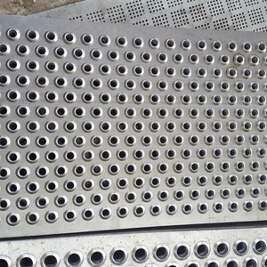 Anti-Skid Plate Railing Embossed Sheet Metal Steel Round Hole Grip Strut Perforated Safety Grating