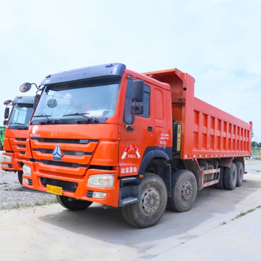 Sino Truck 12 Wheeler 50tons Second Hand 8x4 Used Howo Tipper Dump Truck