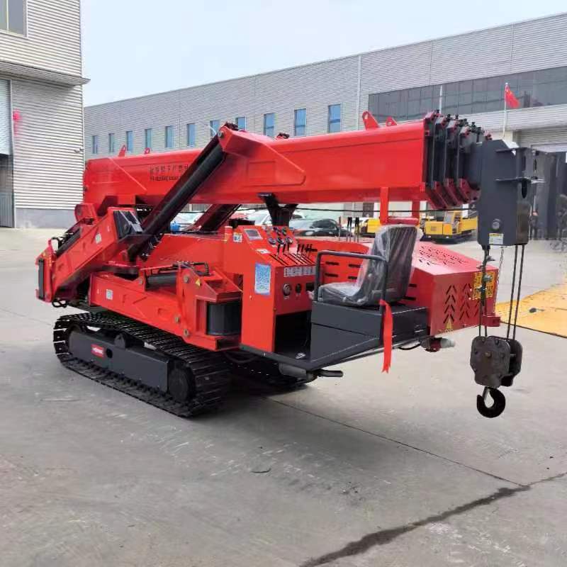 China manufacturer collapsible electricity power spider crane with hydraulic arm  8ton price