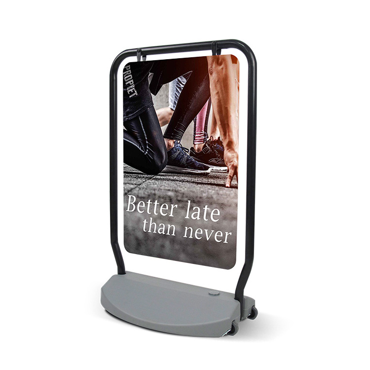 Outdoor Double Sided Poster Stands Frame Signs Pavement Sign Waterbase Display Stand Rotating Poster Stand