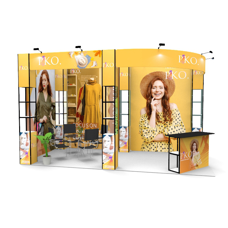 LingTong Fashionable Stands Promotion Indoor Display Stand Exposition Booth