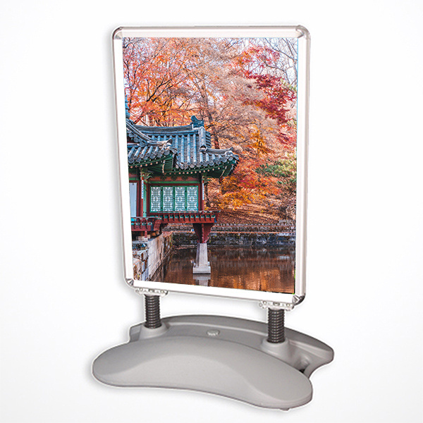 Outdoor Display Advertising Display Stand Poster A Stand Waterbase With Wheel Sign Outdoor Stand