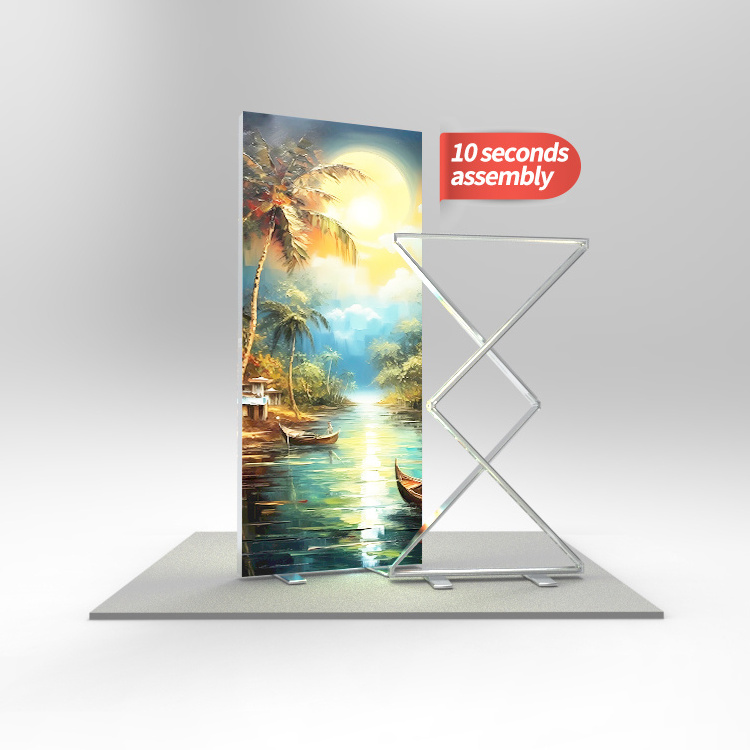 Lingtong Aluminum Frame High Resolution Seg Fabric 10s Assembly Textile Led Advertising Collapsible Light Box Foldable Light Box